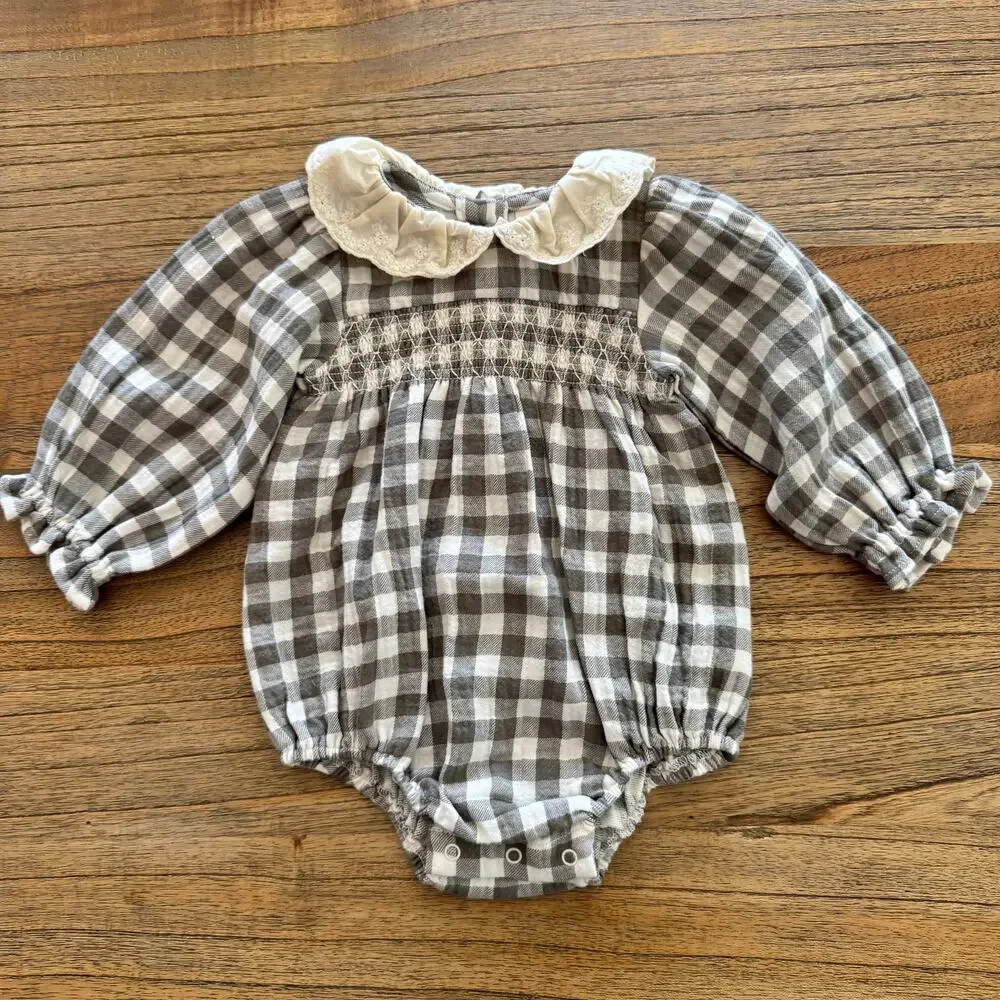 Quincy Mae Callie Romper - Size 3-6 months